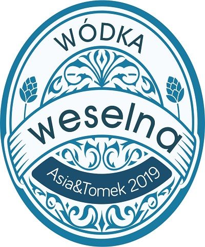 Etykiety na wódkę weselną