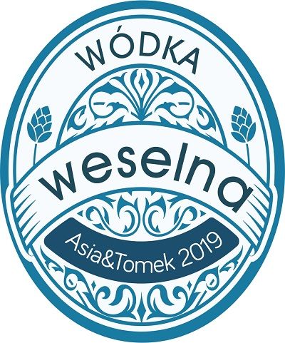 Etykiety na wódkę weselną